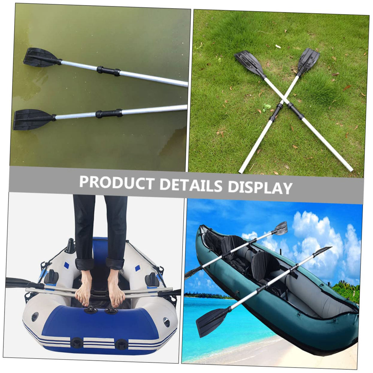 Telescopic Aluminum Alloy Kayak Paddles H1956