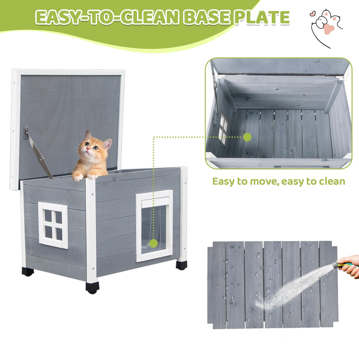 Wooden Pet House with Window L4263