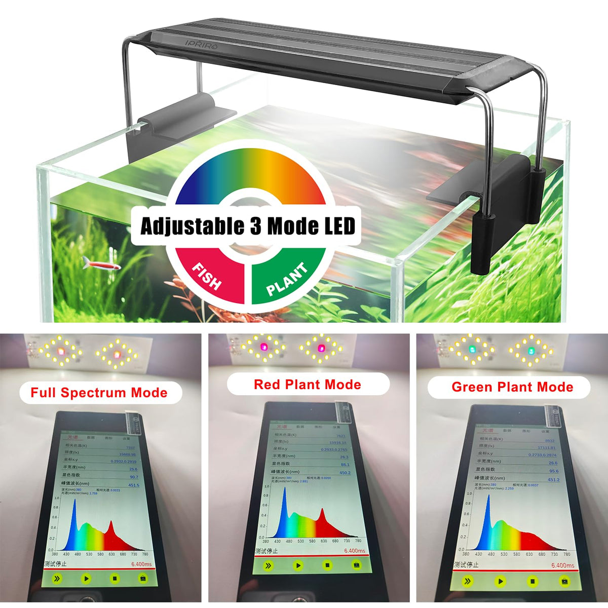 1.5 Gallon Glass Aquarium Starter Kit with LED Light and Power Filter N14900