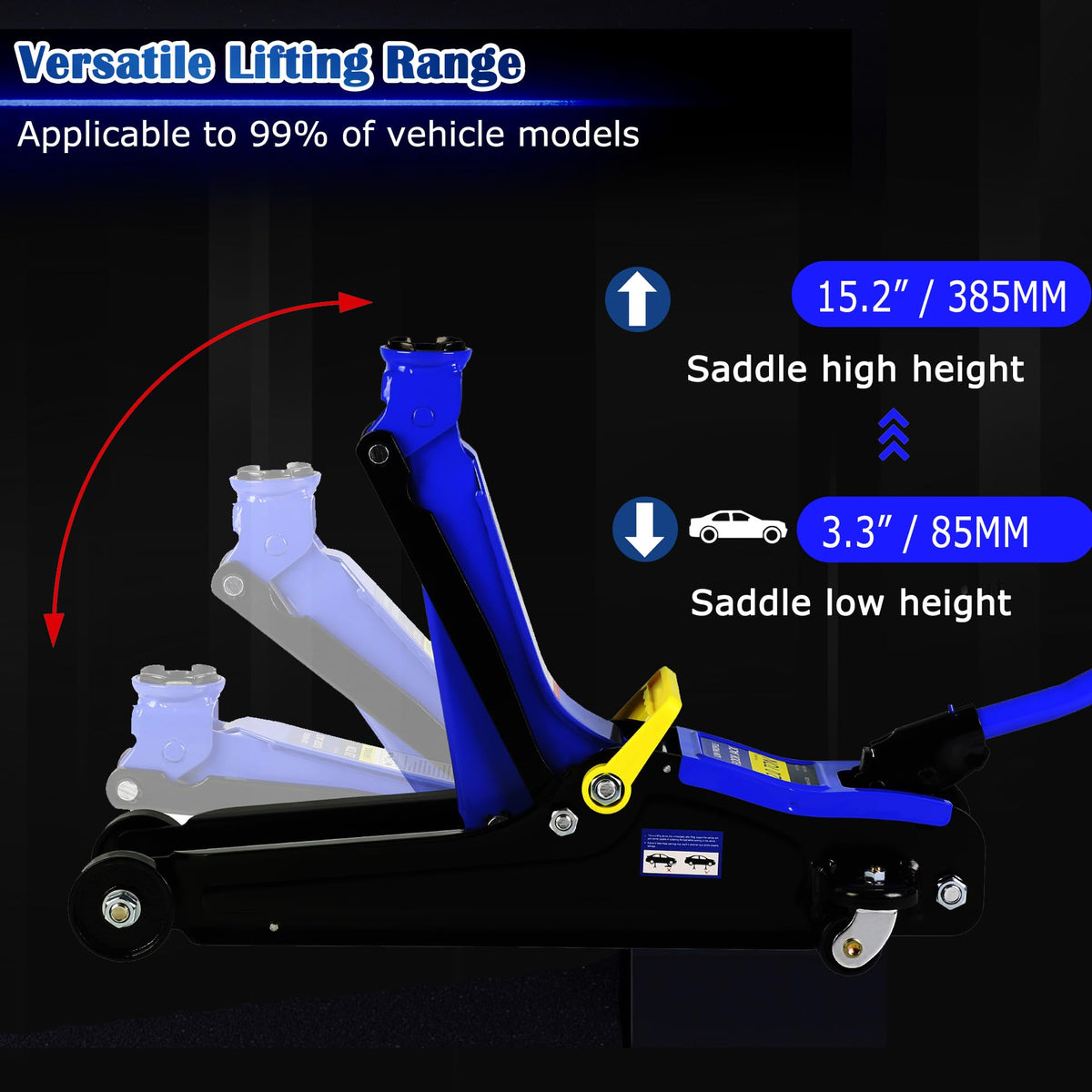 2 Ton Low Profile Hydraulic Steel Floor Jack H773357
