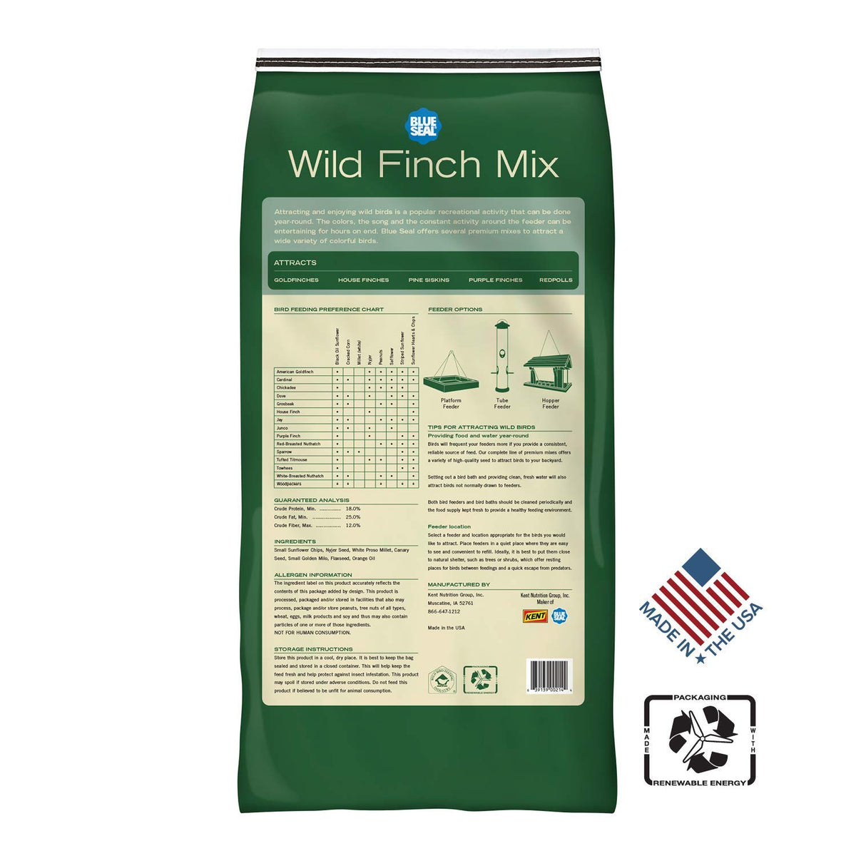 Finch Wild Bird Seed 20lb Bag I623135