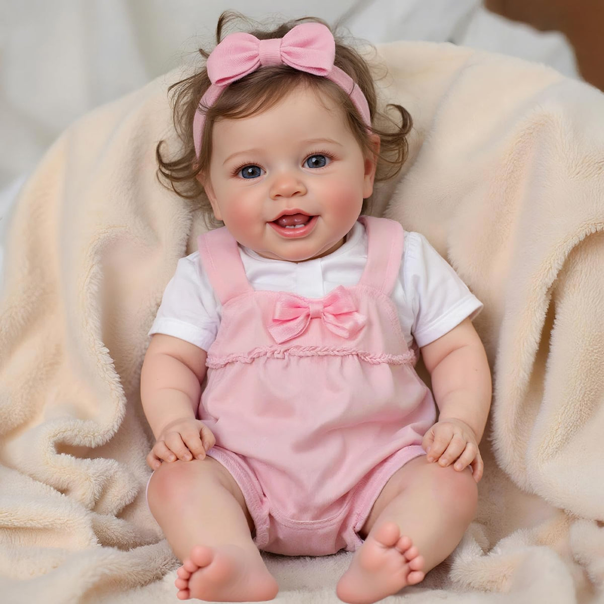 20 Inch Reborn Baby Dolls Girl with Rooted Hair O479546