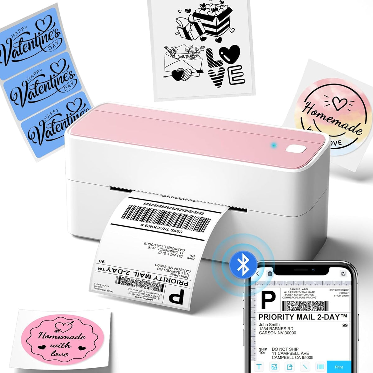 Bluetooth Thermal Label Printer B5452