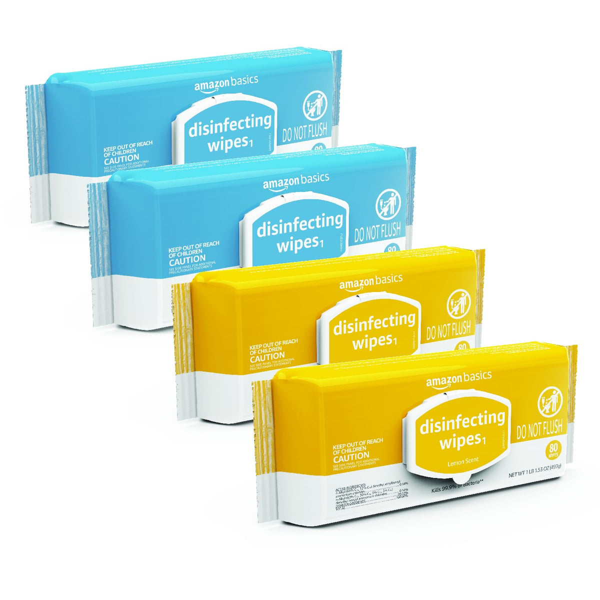 Lemon & Fresh Air Scent Multi-Surface Disinfecting Wipes 320 Count T123