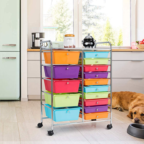 15 Drawer Rolling Storage Cart U849232