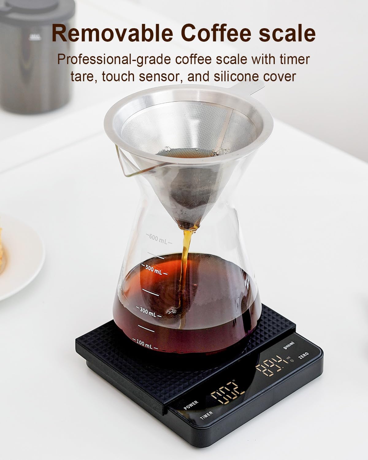 Electric Conical Burr Coffee Grinder with Scale X960070