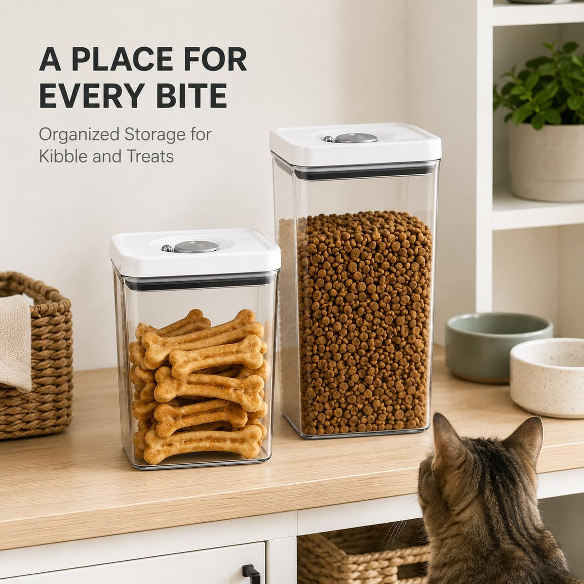 Dog and Cat Food Storage Containers 2-Pack E562050