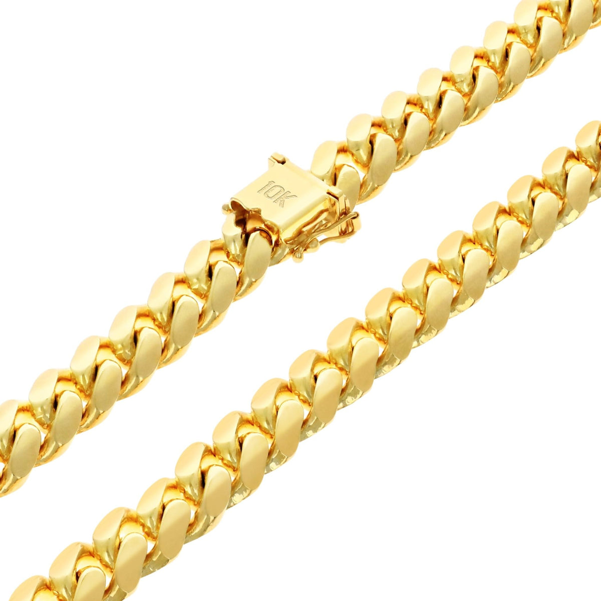 10k Yellow Gold Cuban Link Chain Necklace L3044