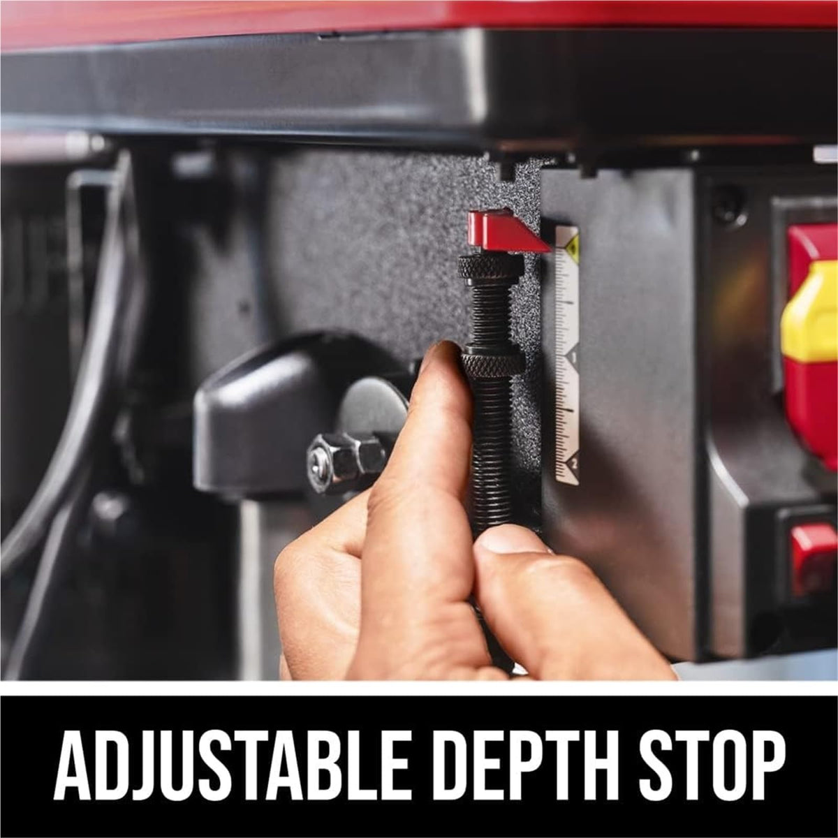 6.2 Amp 10 In. 5-Speed Benchtop Drill Press with Work Light A958085
