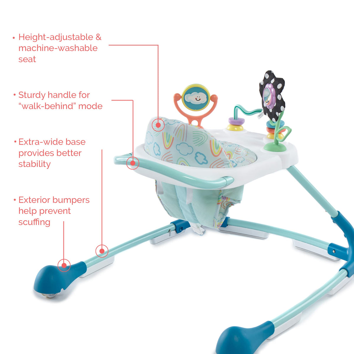 2-Stage Baby Push Walker with Wheels U414