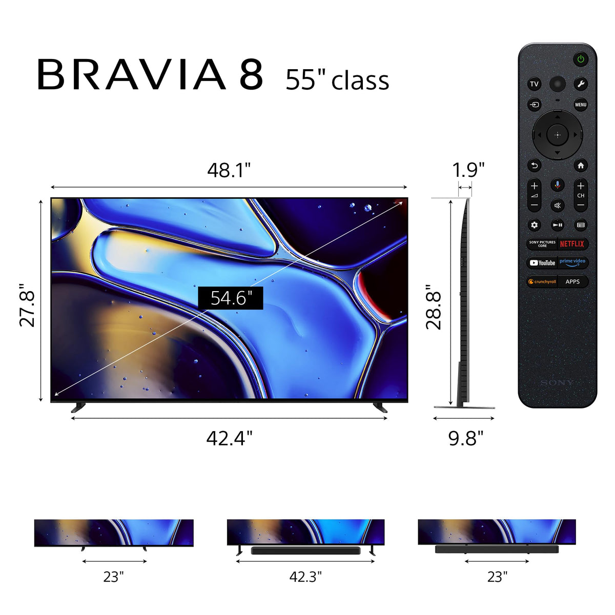 55 Inch OLED 4K HDR Smart Google TV D670802