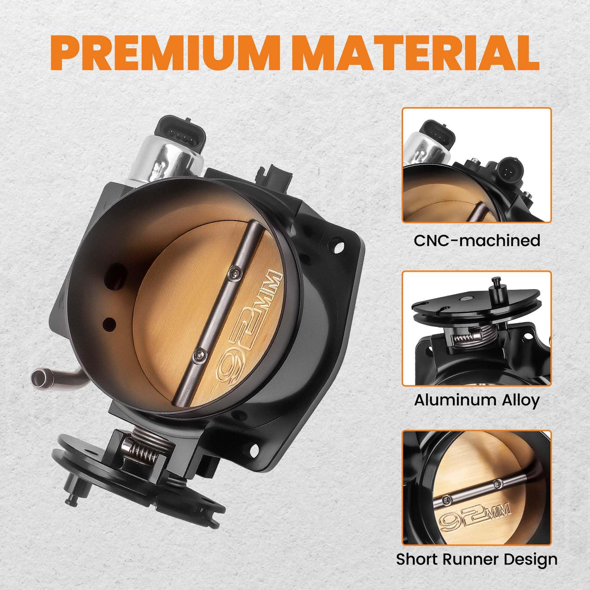 92mm Throttle Body with TPS IAC 4 Bolt C965