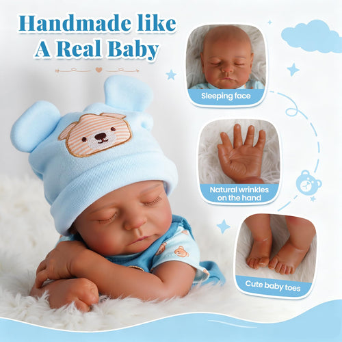 20 Inch Black Reborn Baby Dolls B10907