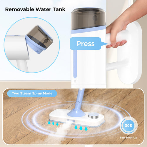 10 in 1 Detachable Handheld Steam Mop D591