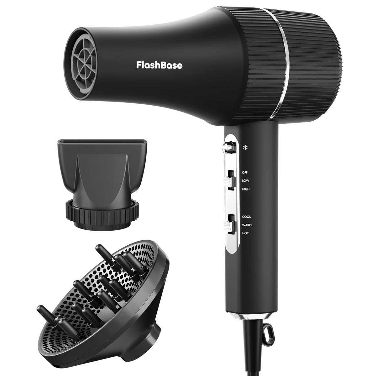 High-Speed Ionic Hair Dryer with Diffuser 1875W O531