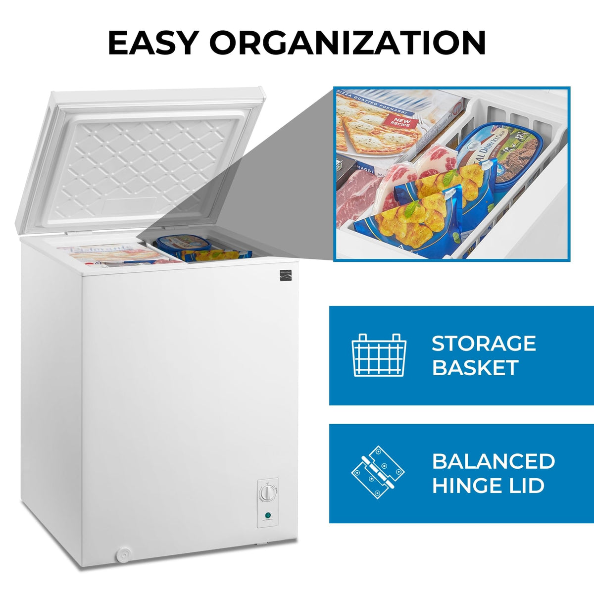 5.0 Cubic Feet White Chest Freezer W61723