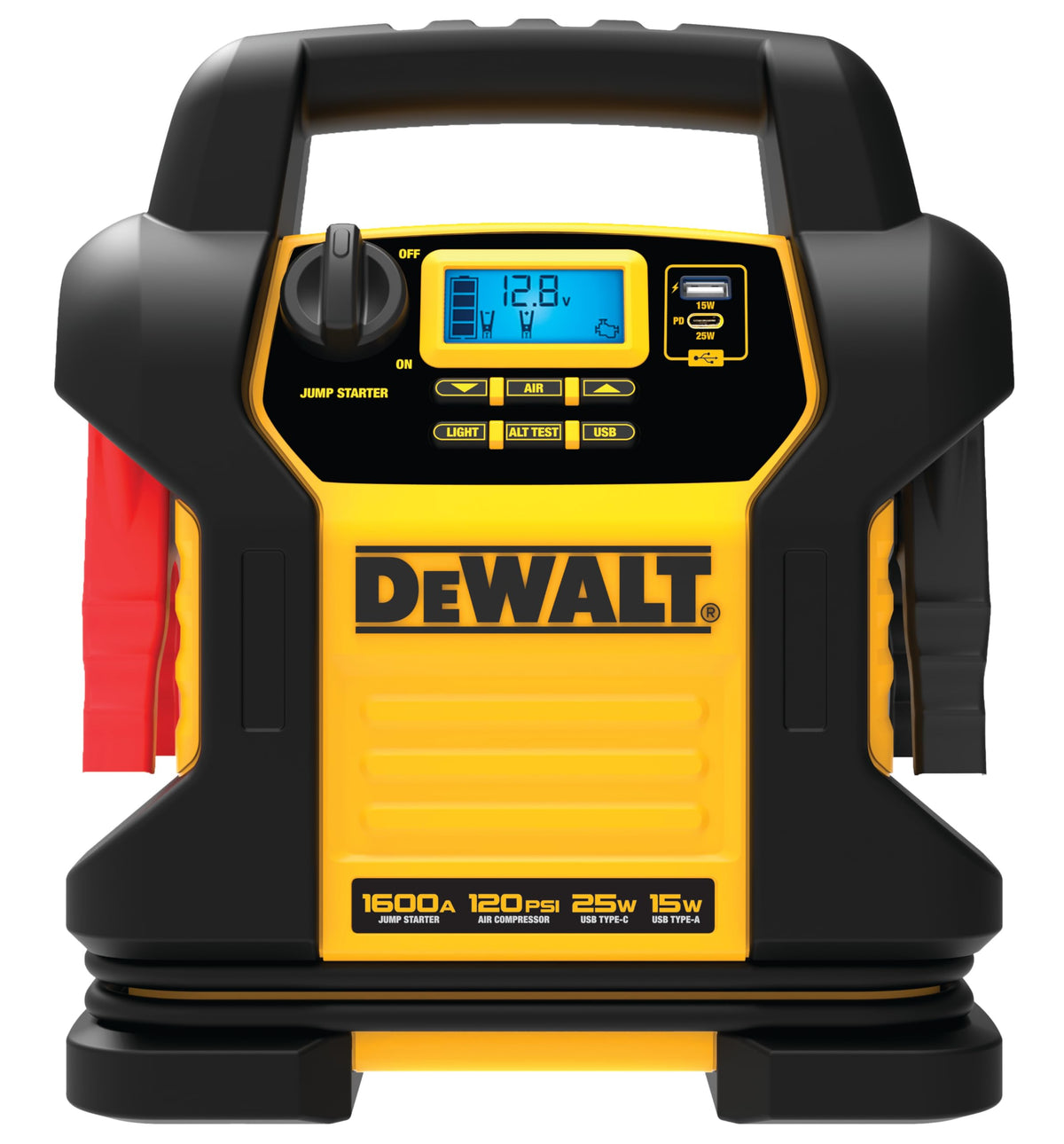 Portable Power Station Jump Starter 1600 Peak Amps 120 PSI Compressor X841397
