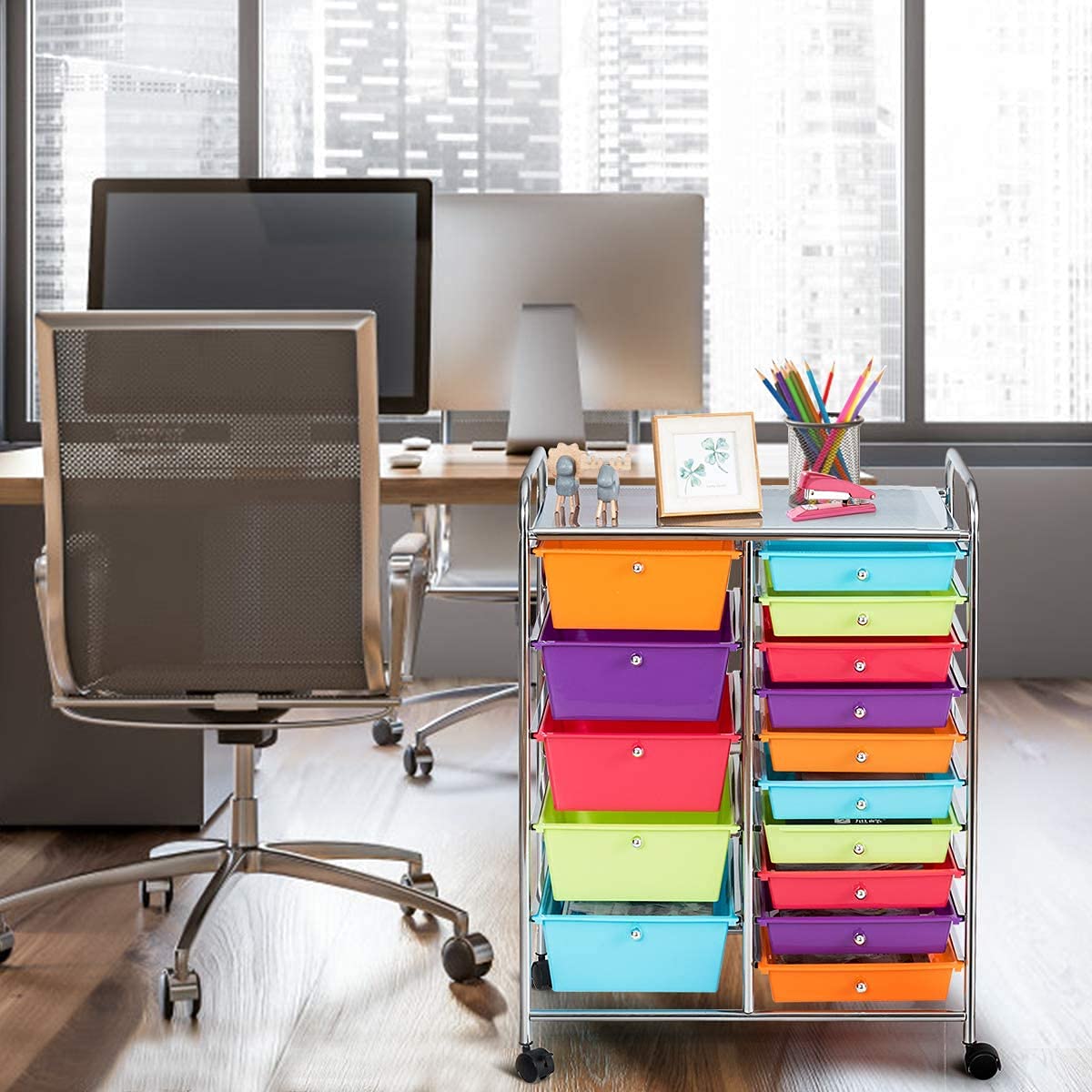 15 Drawer Rolling Storage Cart U849232