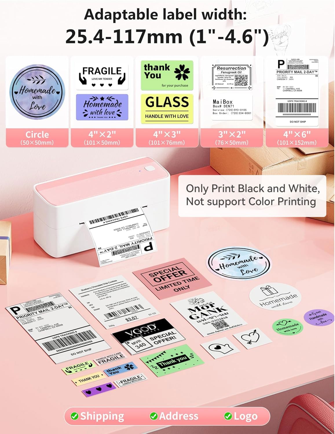 Bluetooth Thermal Label Printer B5452