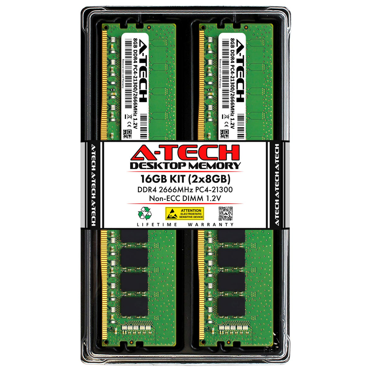 16GB DDR4 2666 MHz Non-ECC Desktop RAM Memory Modules R9575