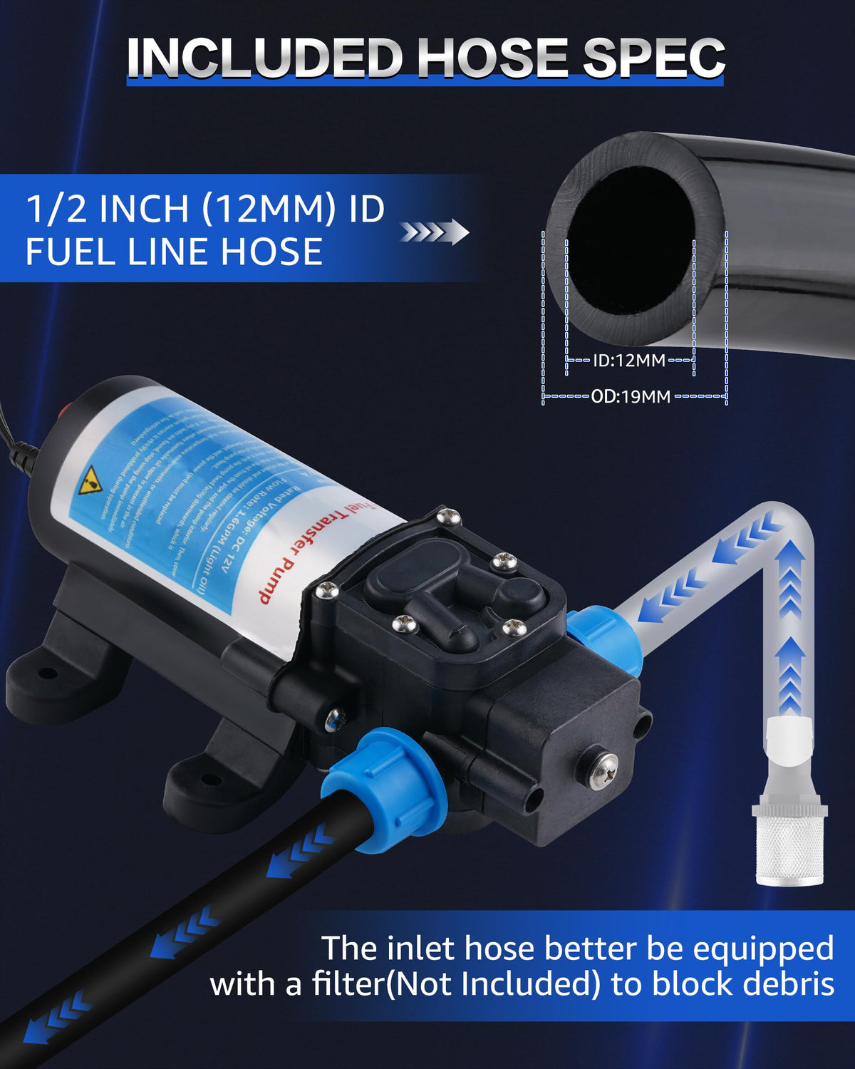 12V Gasoline Transfer Pump Set K125257