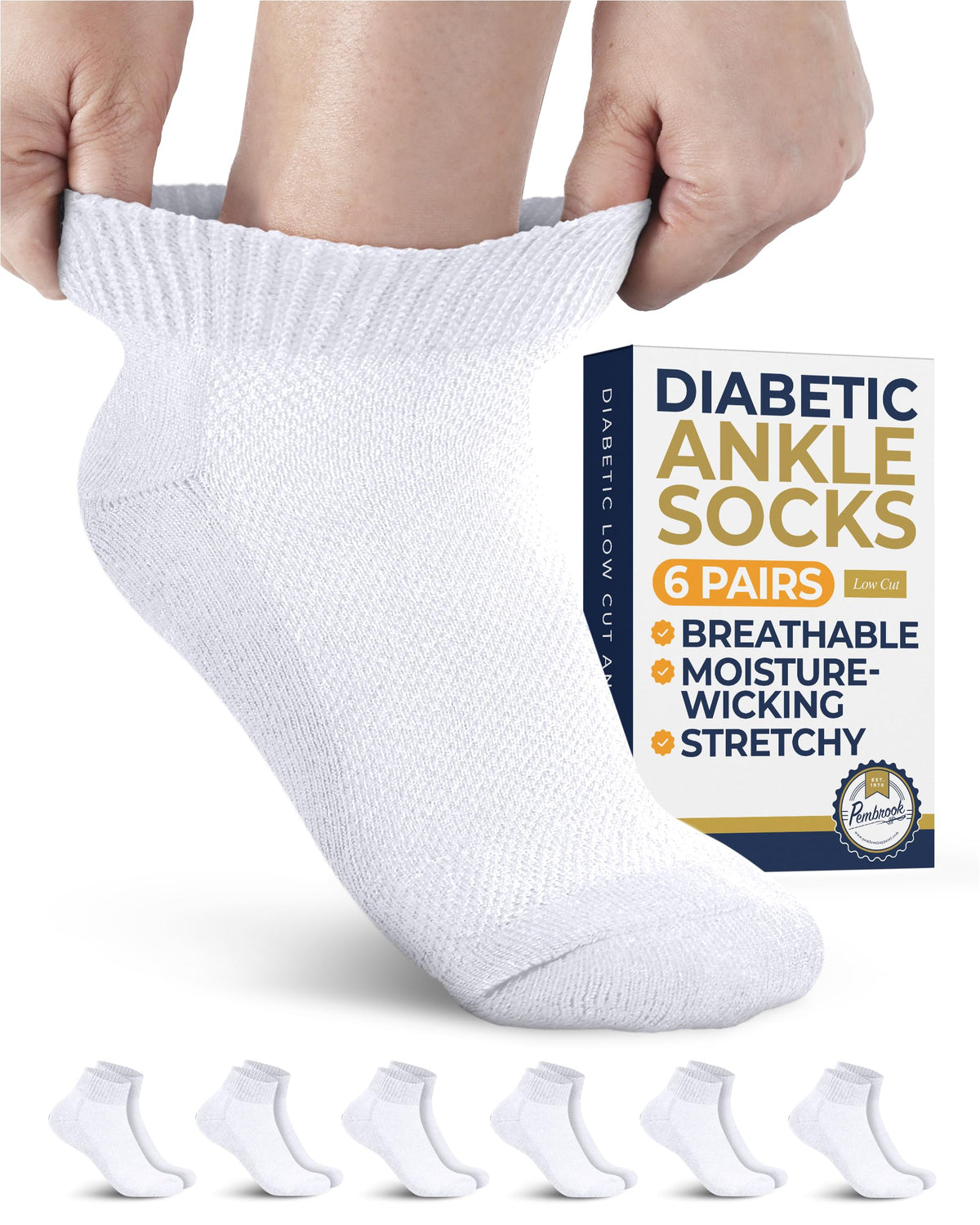 Low Cut Ankle Socks 6 Pairs V3268