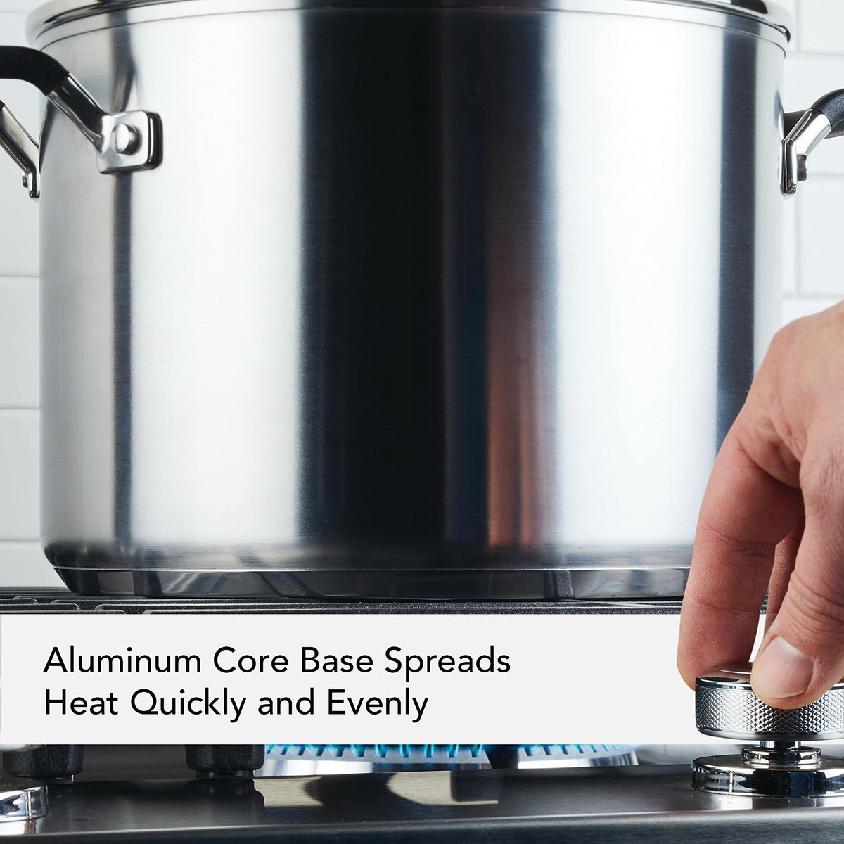 8-Quart Stainless Steel Stock Pot with Lid L7517