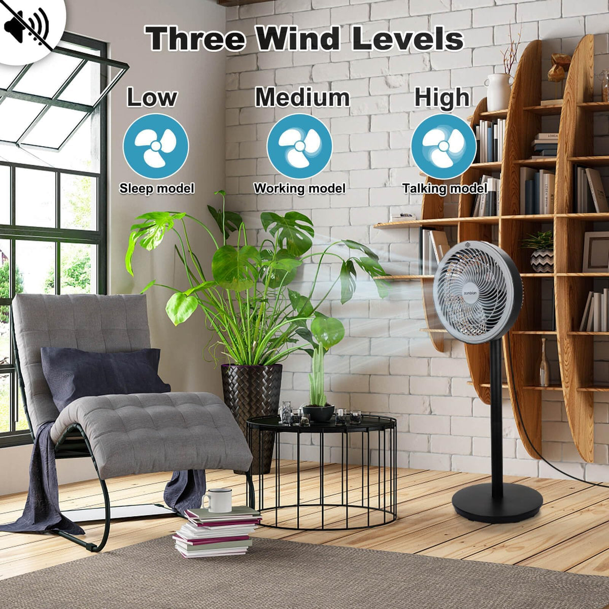 Oscillating Pedestal Fan with Remote Control V726