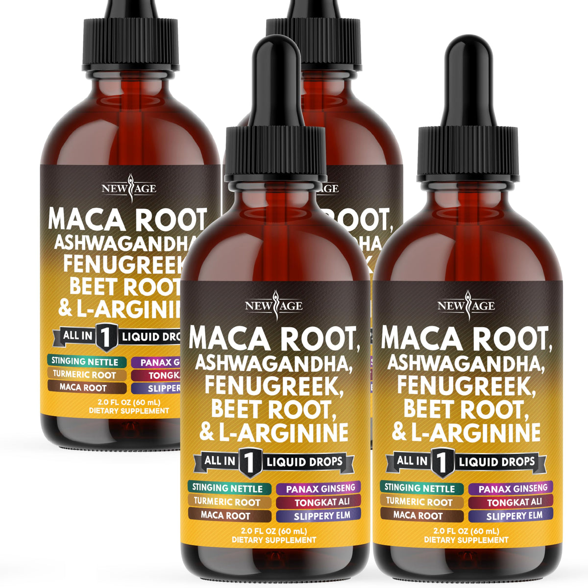 Organic Maca Root Liquid Drops with Ashwagandha 8oz F122