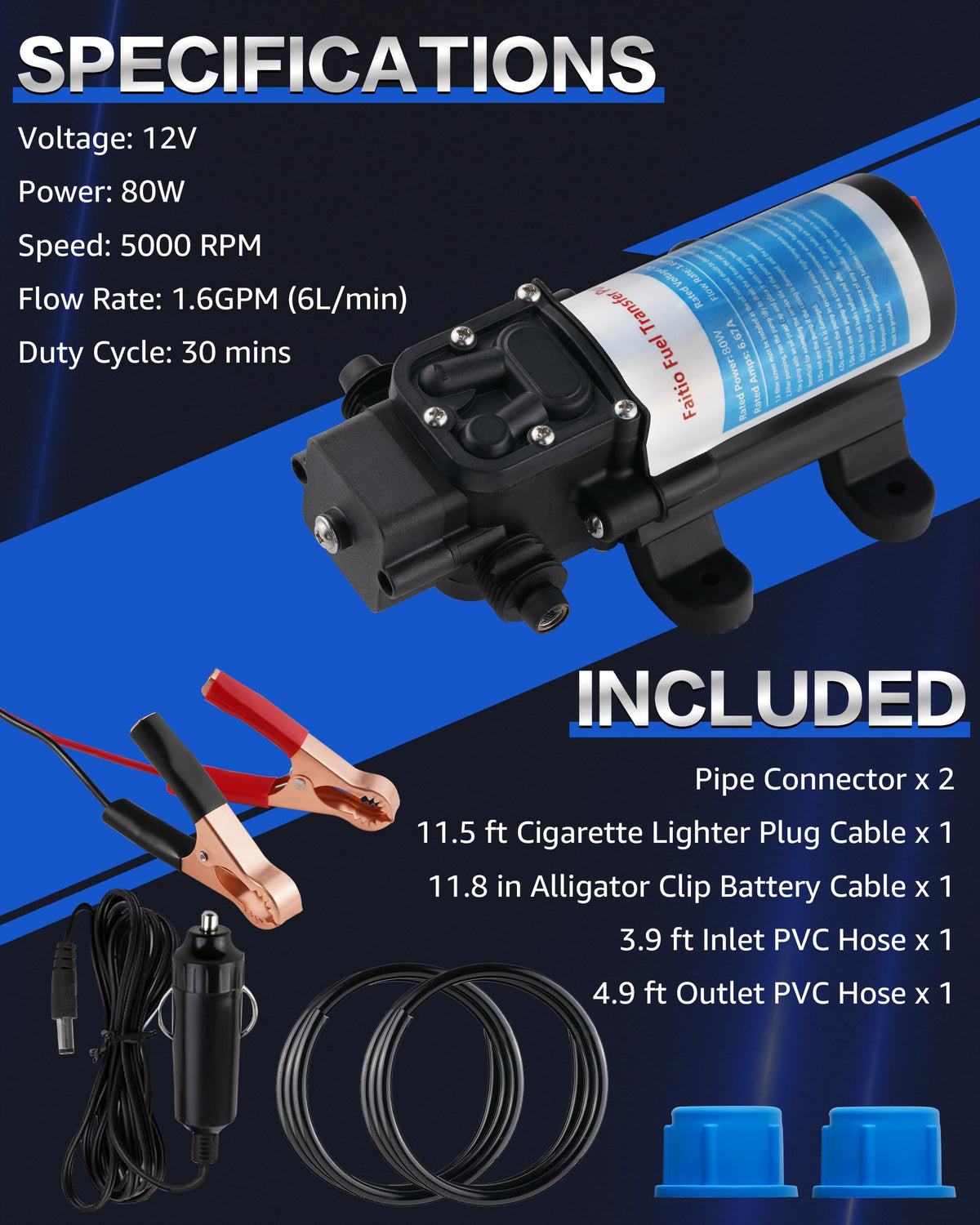12V Gasoline Transfer Pump Set K125257