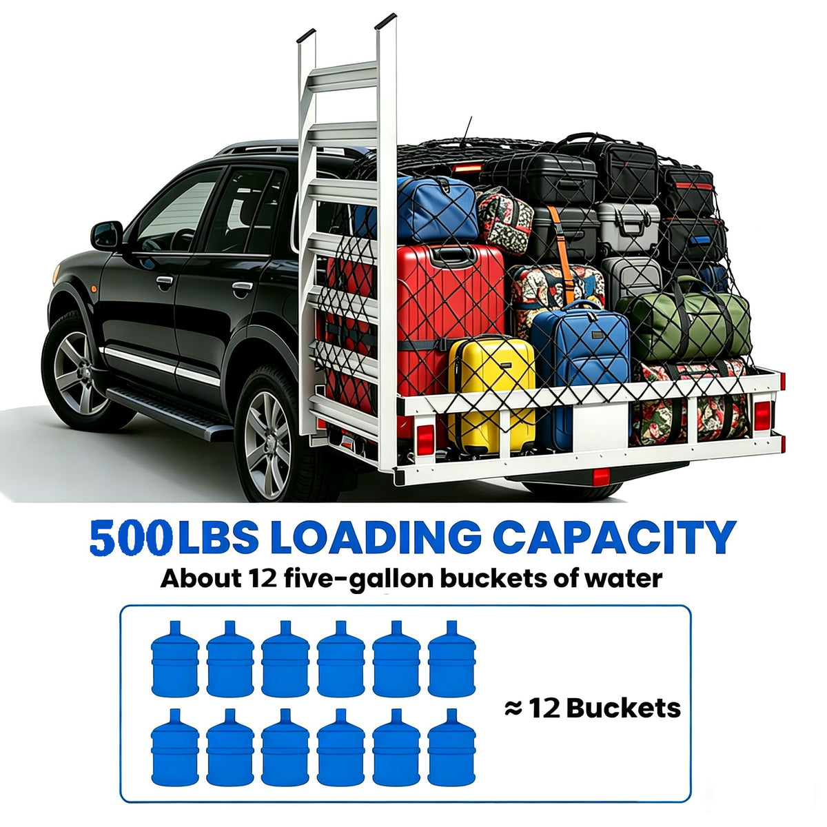 Wheelchair Scooter Carrier with Ramp, 500 lbs Capacity Z8983