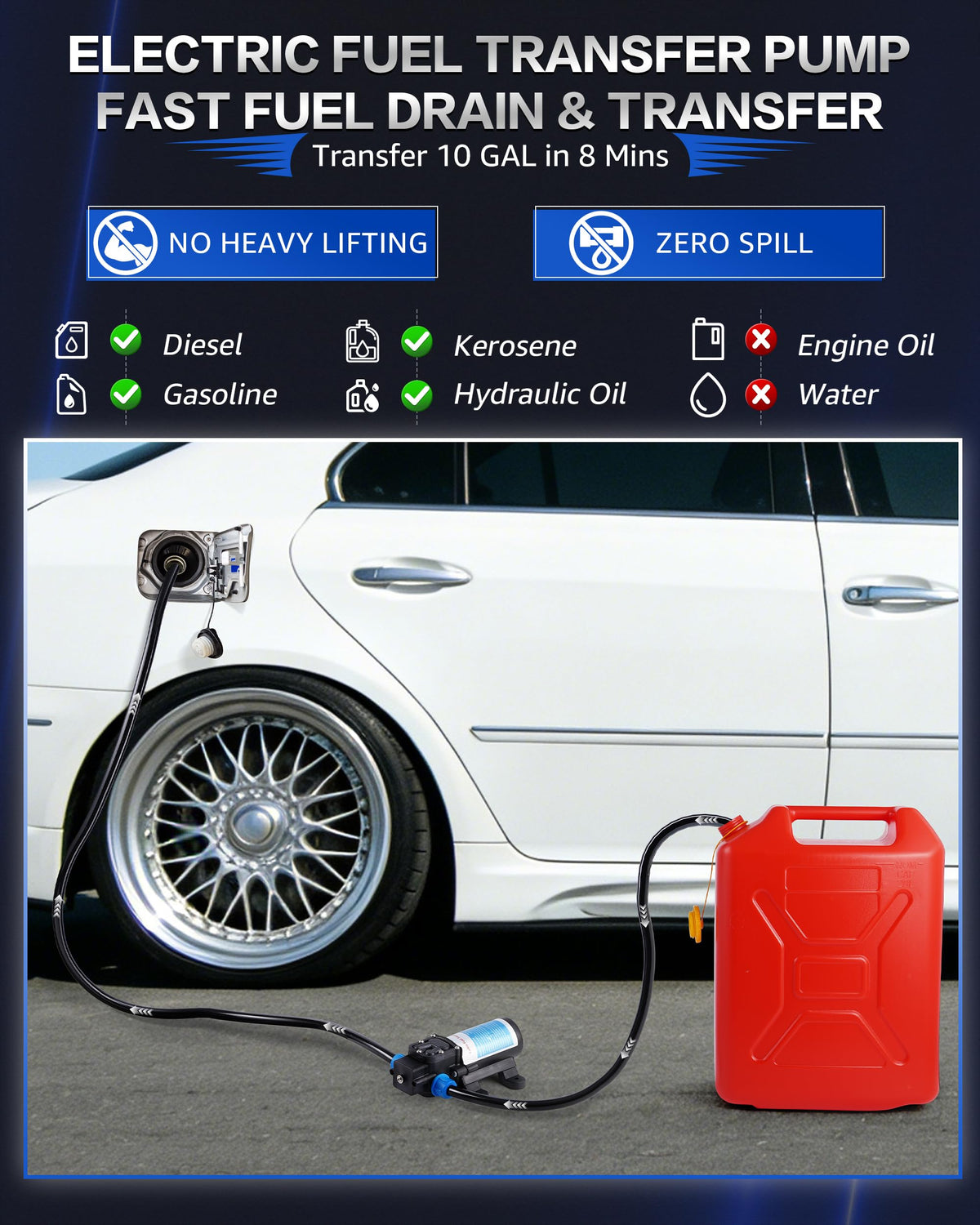 12V Gasoline Transfer Pump Set K125257