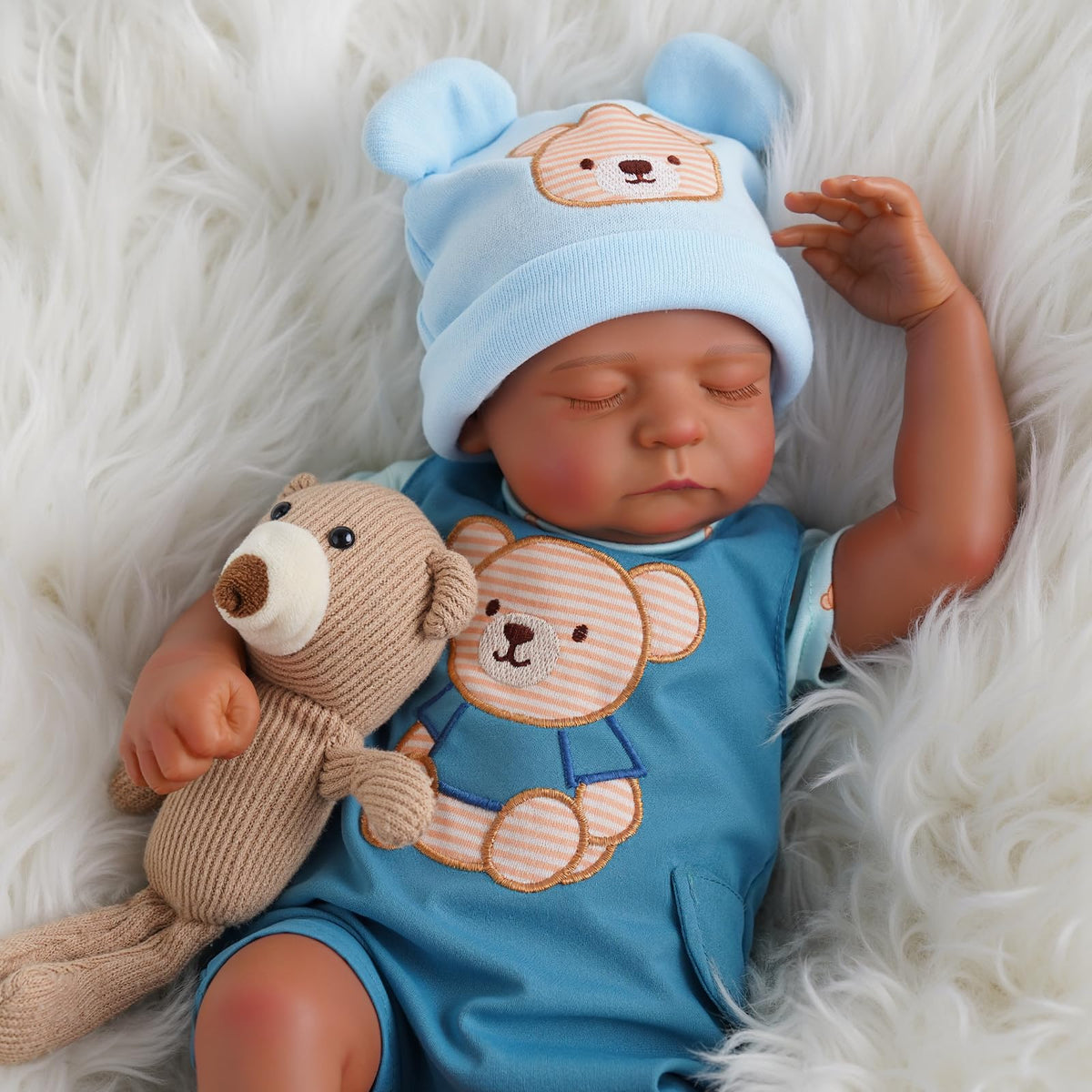 20 Inch Black Reborn Baby Dolls B10907