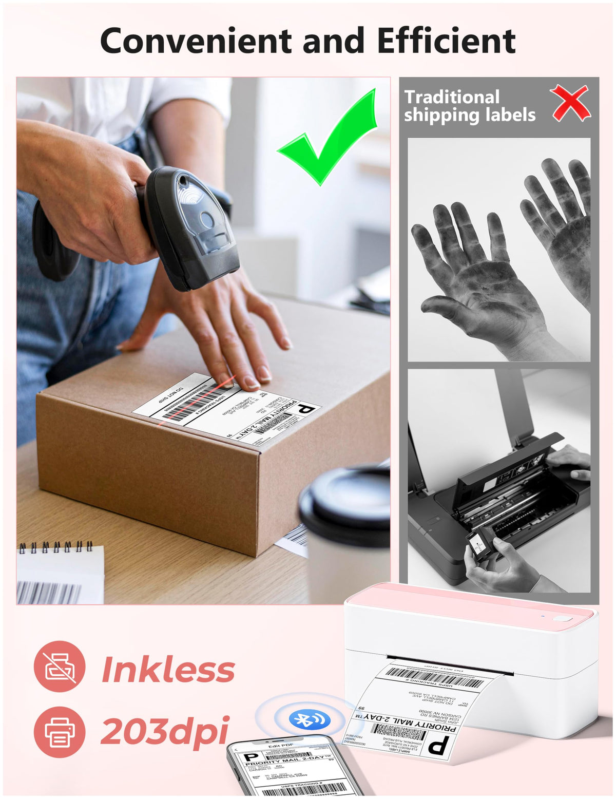 Bluetooth Thermal Label Printer B5452