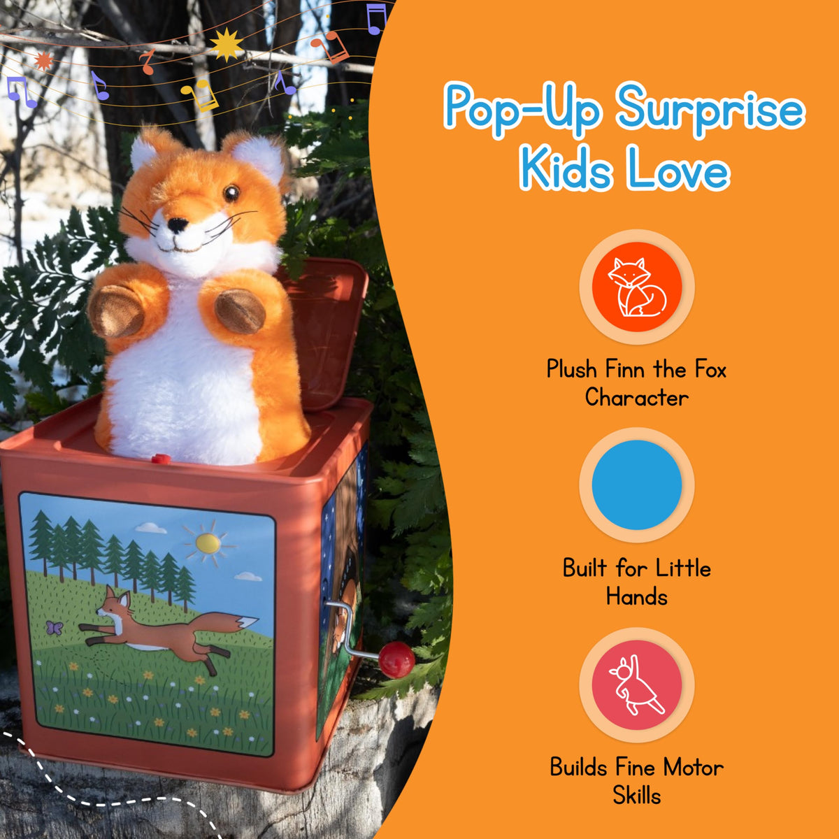 Plush Pop-Up Jack in the Box B25597