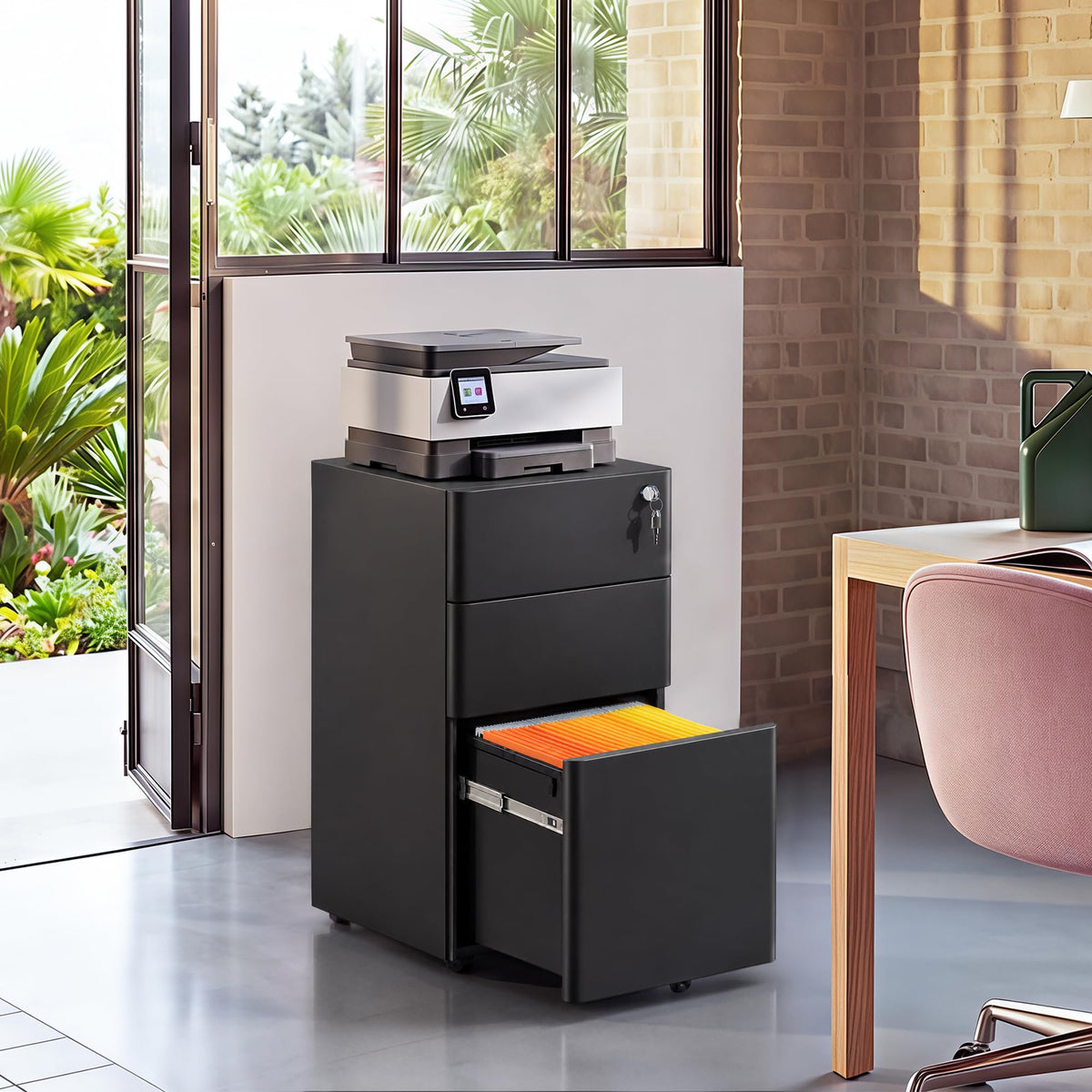 3 Drawer Mobile File Cabinet S669748