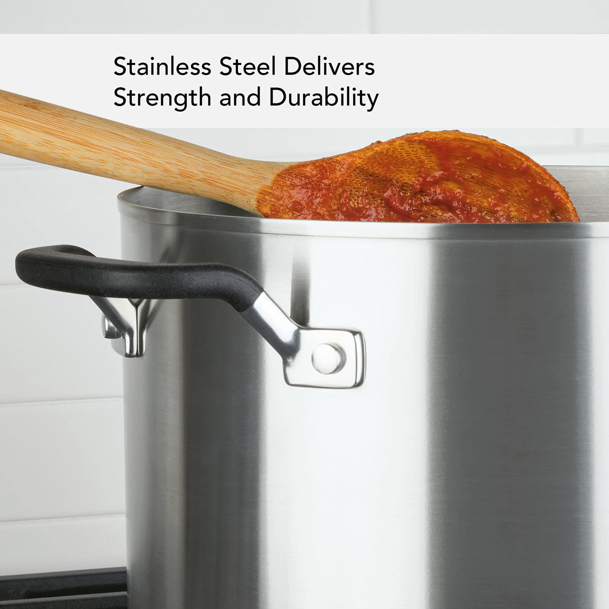 8-Quart Stainless Steel Stock Pot with Lid L7517