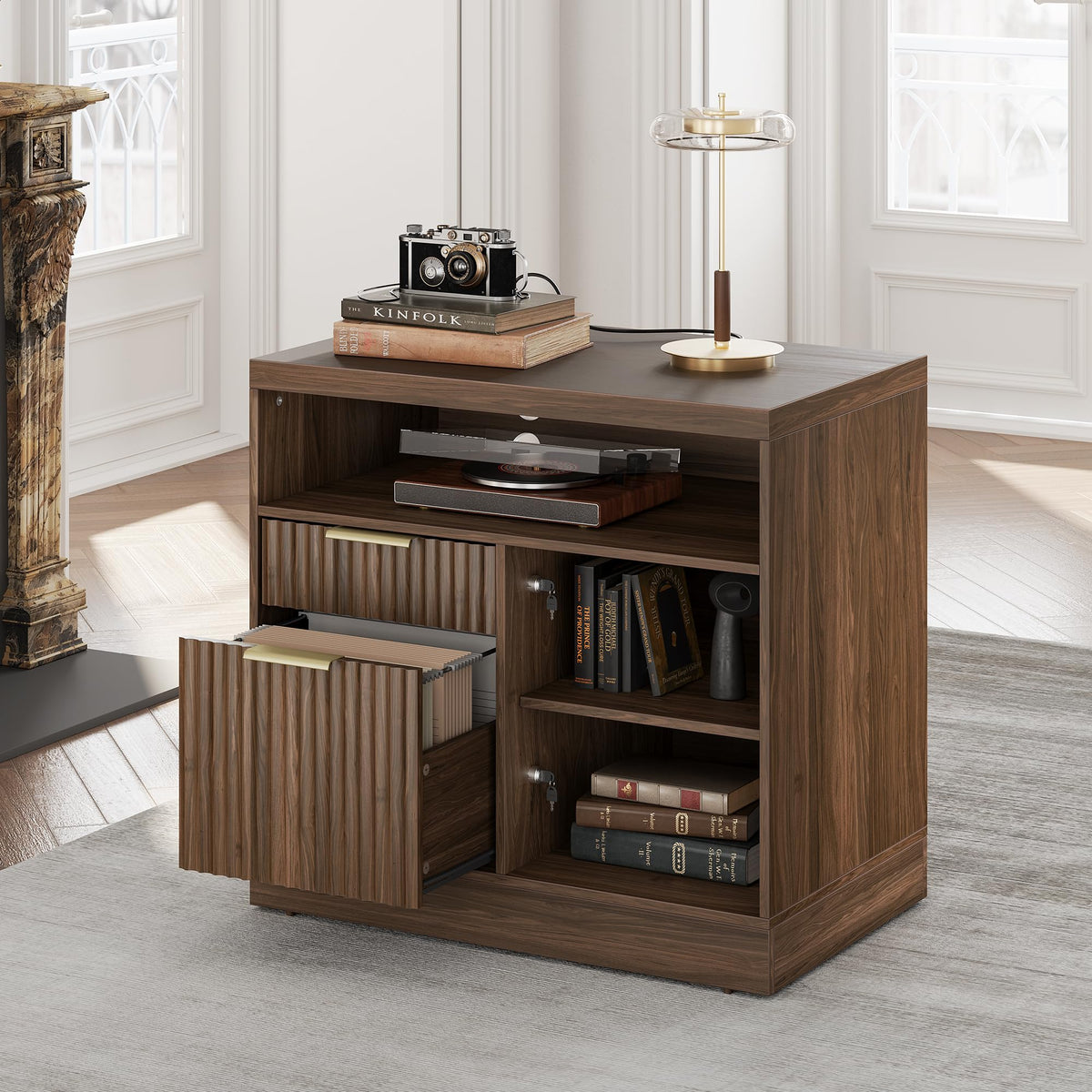 2 Drawer File Cabinet with Lock U60314