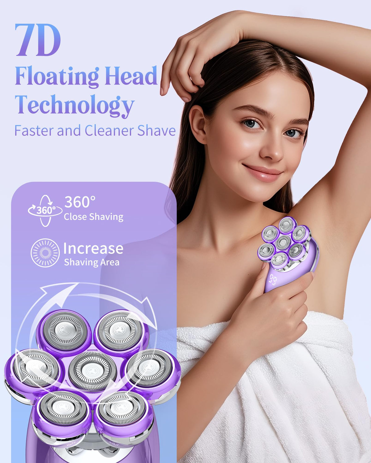 Cordless Electric Shaver for Women B4217