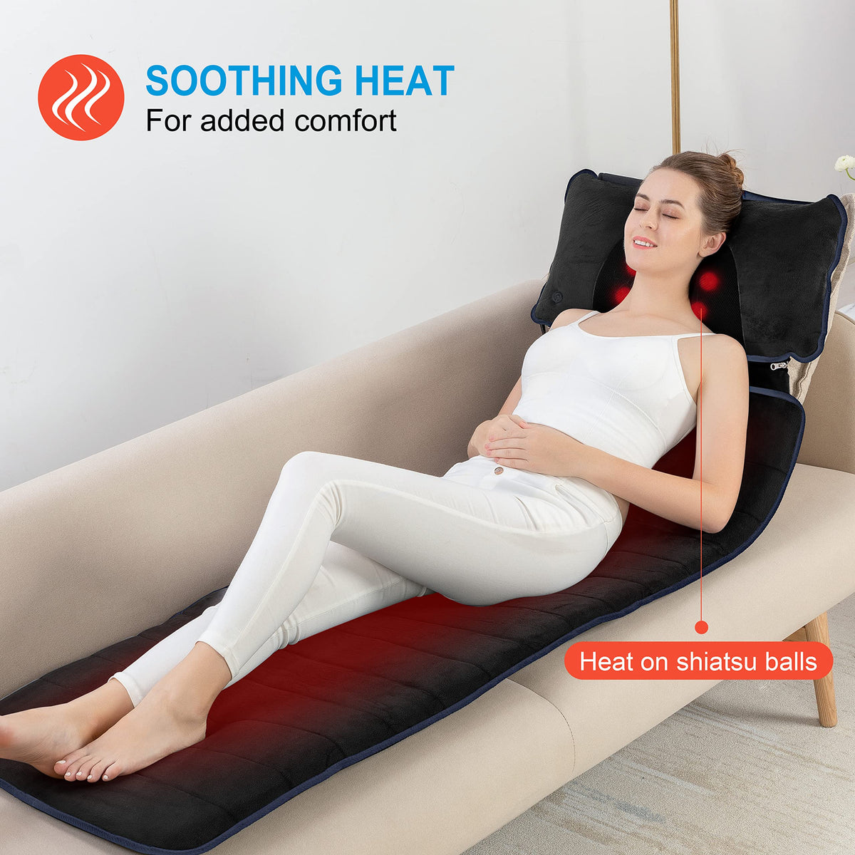 Full Body Massage Mat with Heat J84104