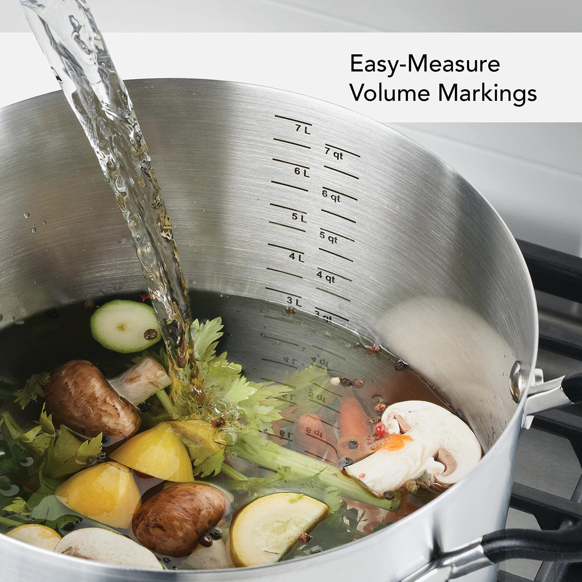 8-Quart Stainless Steel Stock Pot with Lid L7517